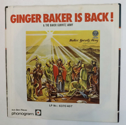 Винтажная виниловая пластинка LP Ginger Baker And His Baker Gurvitz Army The Gambler 7 дюймов 45 оборотов (Germany 1975)