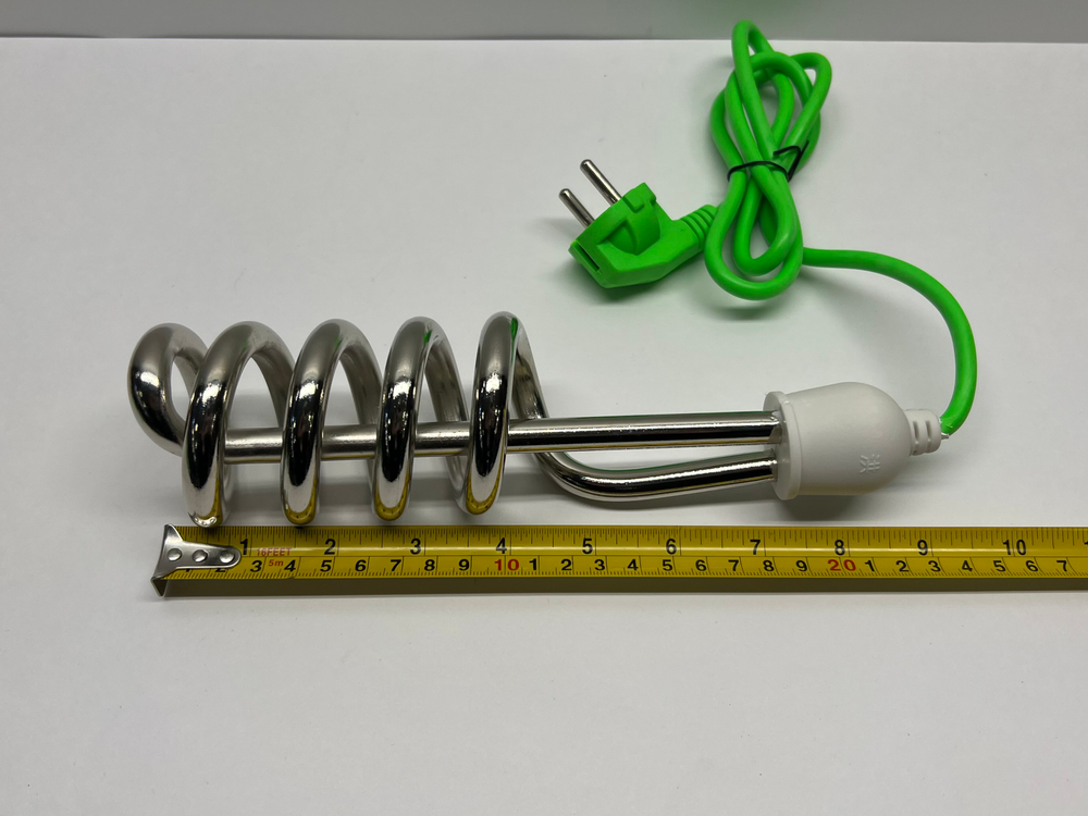 HJ-130-5 / Кипятильник большой электрический 2000Вт. 25см, зеленый (за 1 шт.)