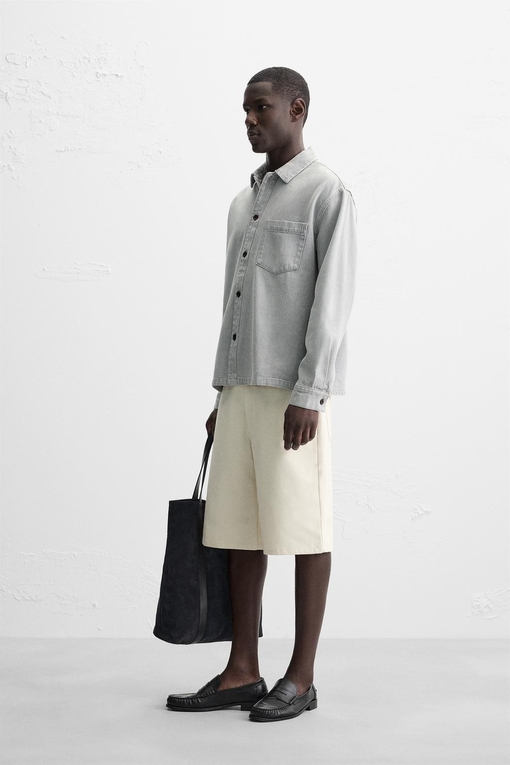Джинсовая рубашка boxy fit