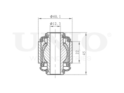 Сайлентблок заднего рычага (плавающий) UNIO RMP-20533