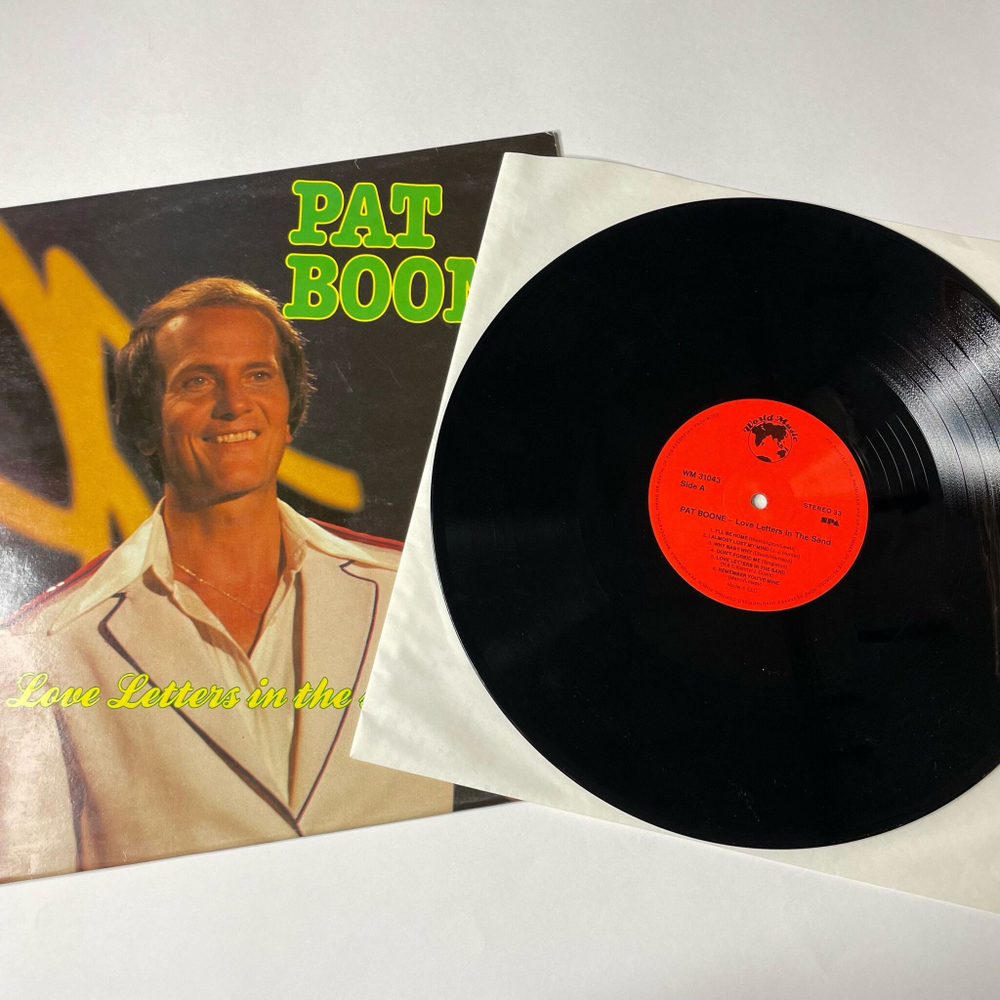 Винтажная виниловая пластинка LP Pat Boone Love Letters In The Sand (EU 1986)
