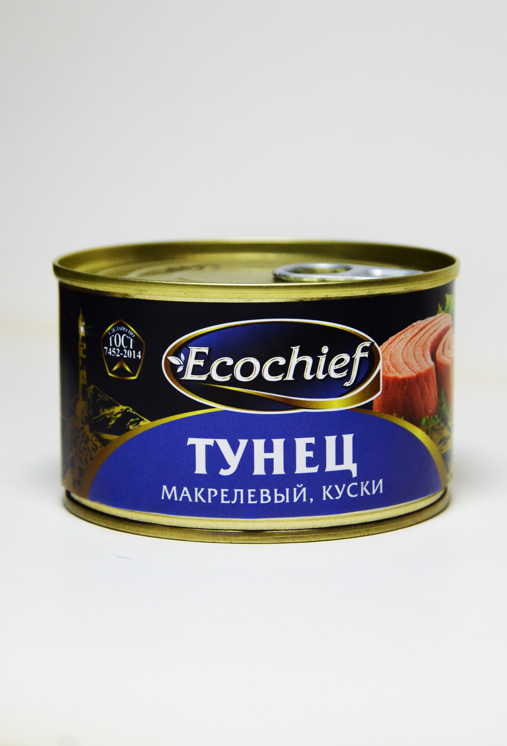 Ecochief Тунец натуральный макрелевый 240г