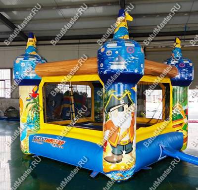 Детский надувной батут "Пиратский остров"