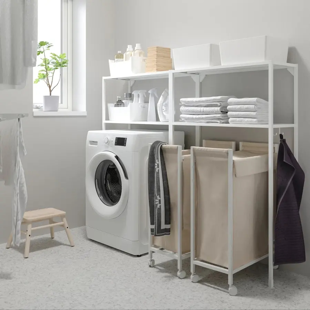 Комбинация для ванной - IKEA ENHET, 160х30х129 см, белый, ЭНХЕТ ИКЕА