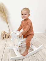 Комбинезон на манжетах Mjölk Sleep and Play Camel, с рукавом реглан