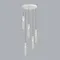 5058/25LB PENDANT ODL24 385 белый/прозрачный/металл/стекло Люстра каскадная LED 5*5W 3000K SCROW
