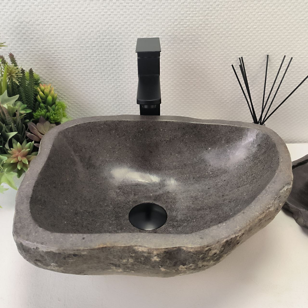 Раковина из речного камня RS-62803 (42*32*15) 55