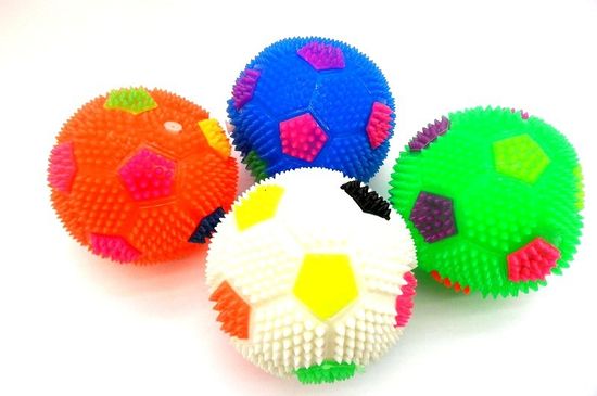 Мячик-пищалка светящийся