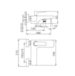 Смеситель для ванны WONZON & WOGHAND SHARK, Хром (WW-483101-CR)