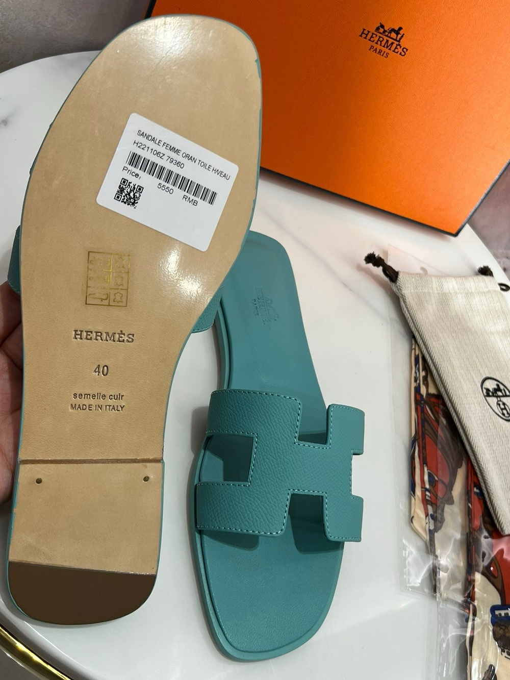 Шлепанцы Hermes