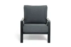 "Лотос" лаунж-зона 5-местная из алюминия, цвет темно-серый