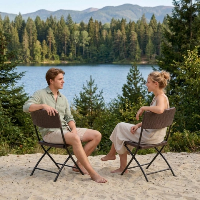 Стул кемпинговый складной SN-C15, 54*45,5*82 см, кофейный