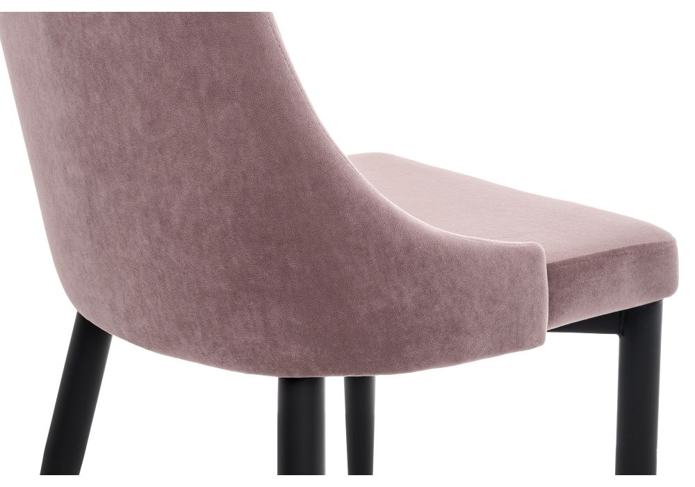 Стул на металлокаркасе Kora light purple / black