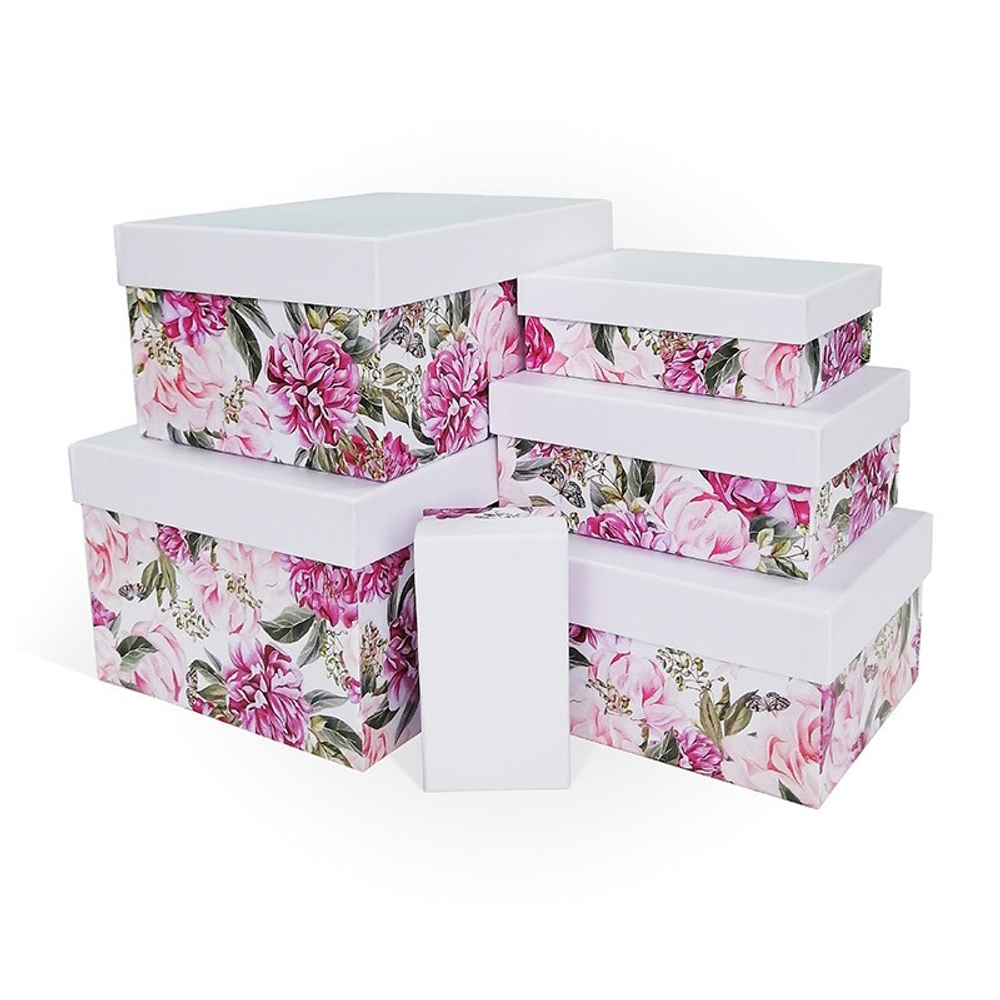 Коробка Прямоугольник 15*11*5 Пион 1шт
