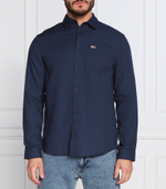 рубашка solid flannel Tommy Jeans - темно-синий(DM0DM15126)