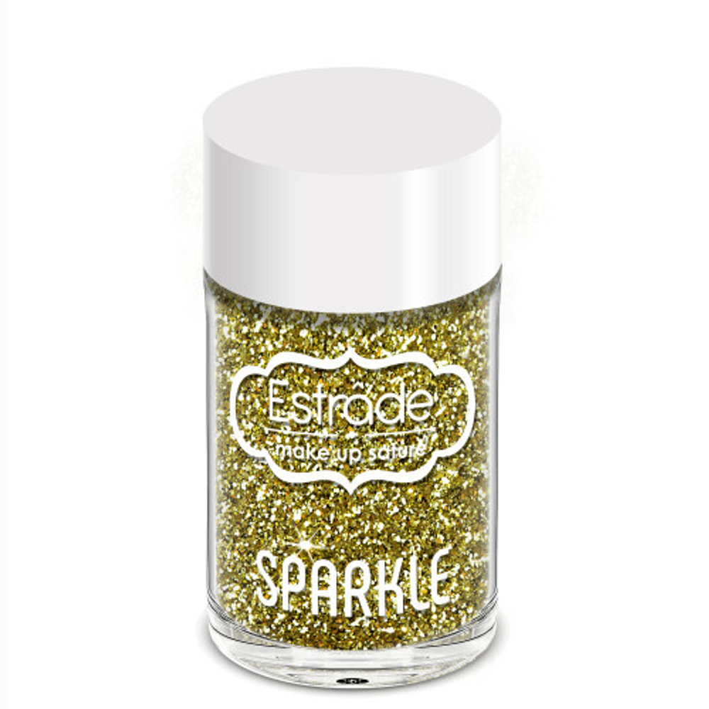 Estrade Глиттер Sparkle, рассыпчатый, тон №53, Золотой металлик, 3 гр