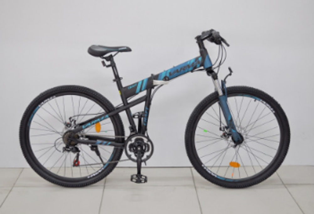 Вело 27.5" CRAFT  р.17 складной. 21ск. ст. синий