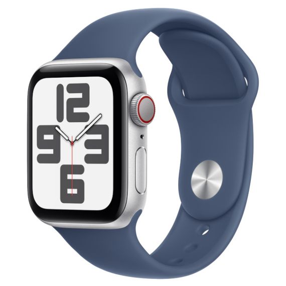 Часы Apple Watch SE (2024) 44mm Aluminium Case, Sport Band (Серебристый) M/L