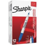 Маркер перманентный двусторонний SHARPIE (США) СИНИЙ, "Twin Tip", наконечники 0,9 / 0,5 мм, S0811120