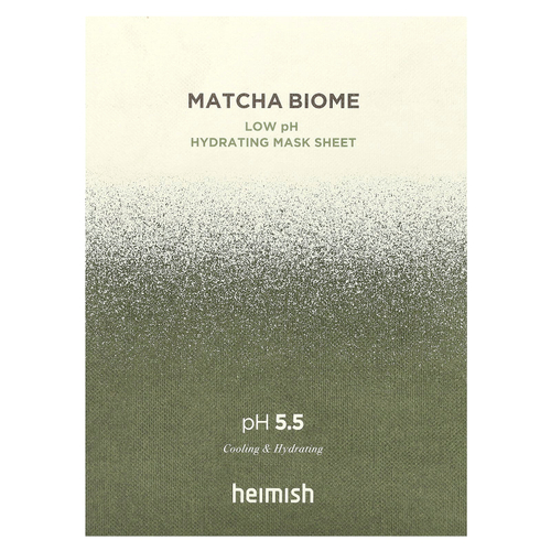 Heimish, Matcha Biome, увлажняющая тканевая маска с низким уровнем pH, 5 шт. по 30 мл