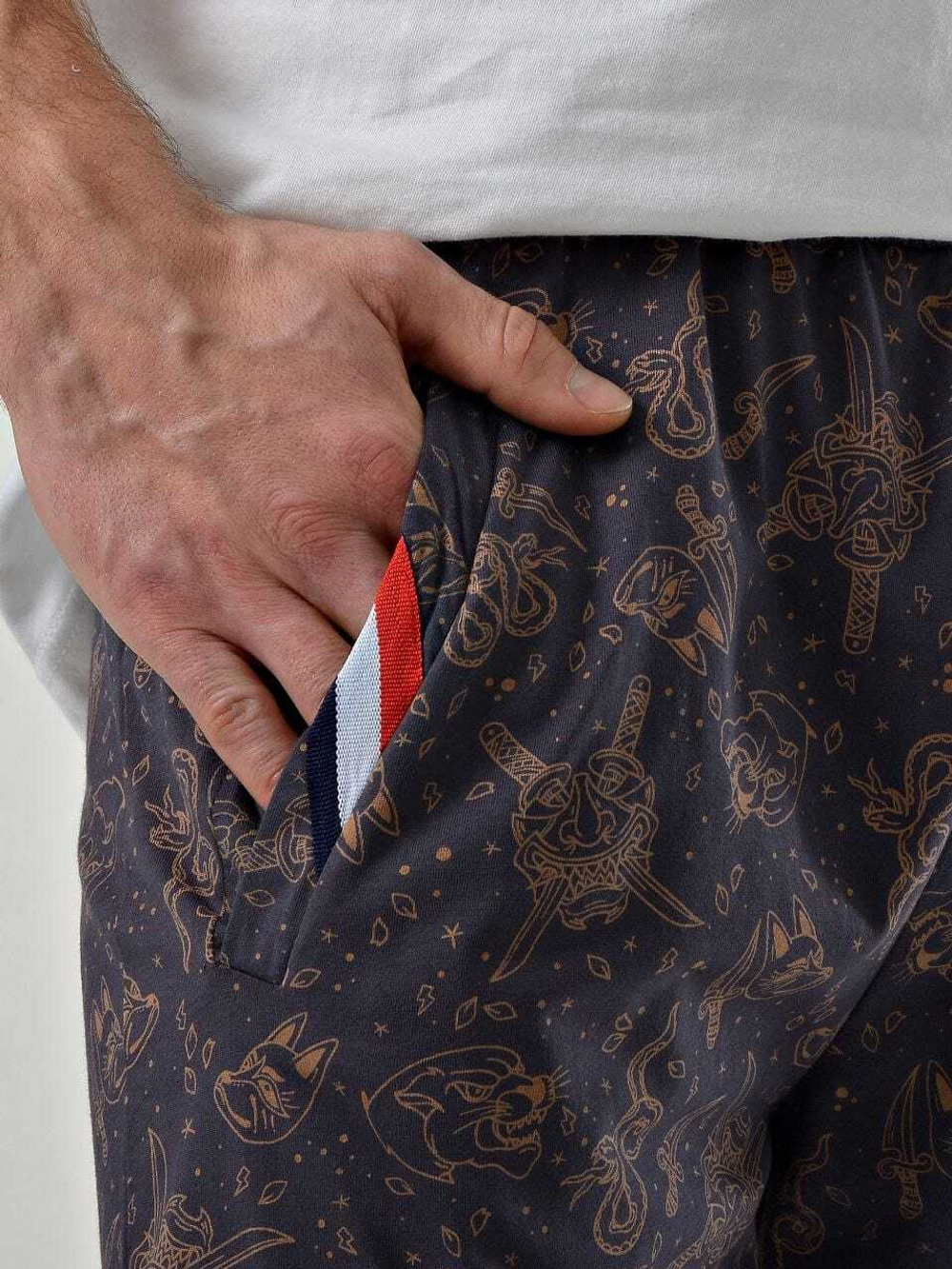 Пижама мужская шорты+футболка 88178