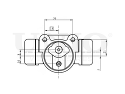 Цилиндр тормозной колесный UNIO BRC-20566