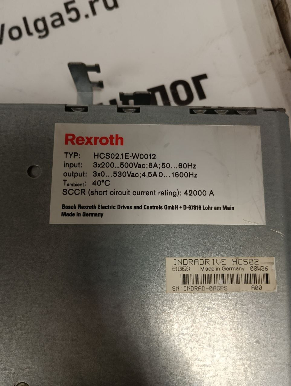 Rexroth HCS02.1E-W0012-A-03-NNNN б/у