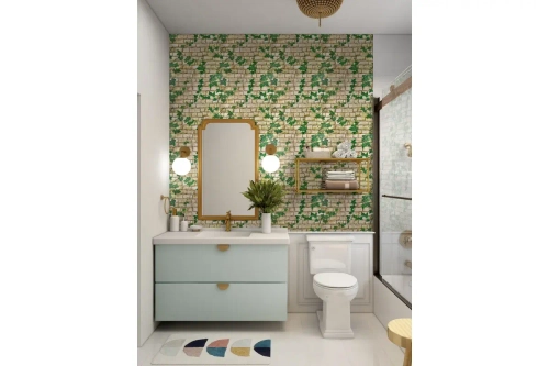 Пленка самоклеящаяся Плющ зеленый M202 450x7000 мм