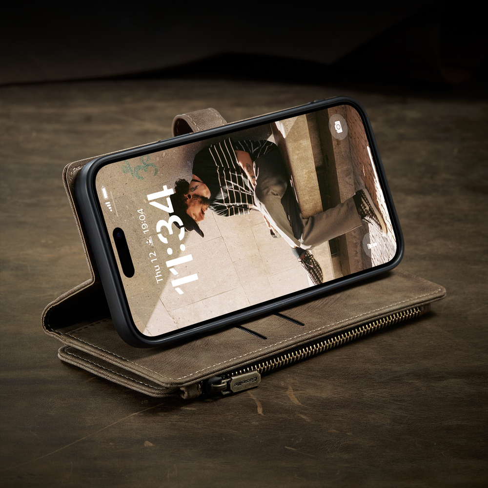 Многофункциональный чехол-кошелек CaseMe 3 in 1 Matte Wallet для iPhone 17