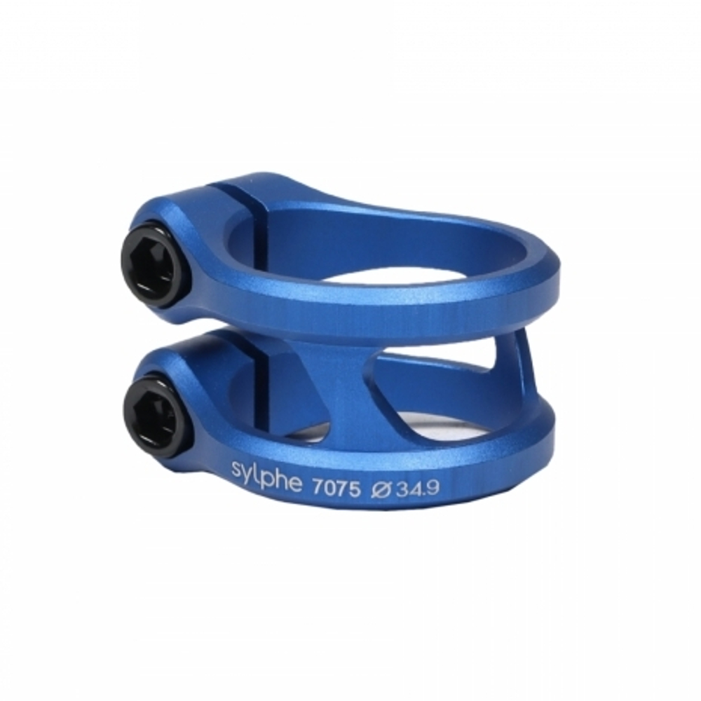 Зажим Ethic sylphe double clamp 34.9 blue