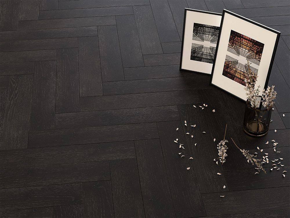 Инженерная венгерская елка Дуб Антрацит, 1,8 м²