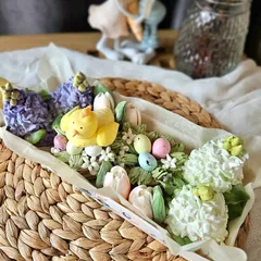 Зефир пасхальный «Ассорти из гнёзд с цветами»/ 26*10