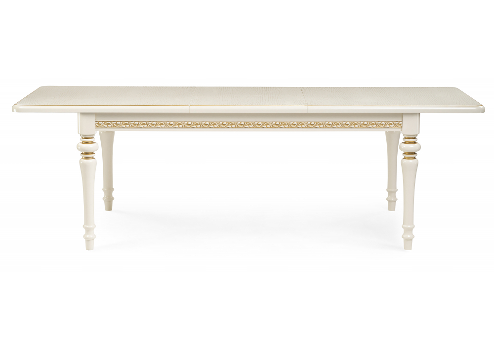 Стол деревянный Woodville Маранта прямоугольный слоновая кость