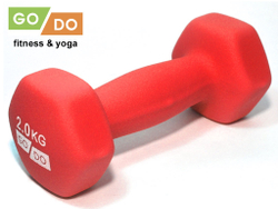 Гантель матовая в неопреновой оболочке GO DO