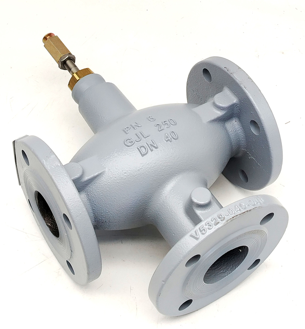 Клапан седельный трёхходовой фланцевый Honeywell V5329C1059 DN40 PN6 Kvs25 чугун