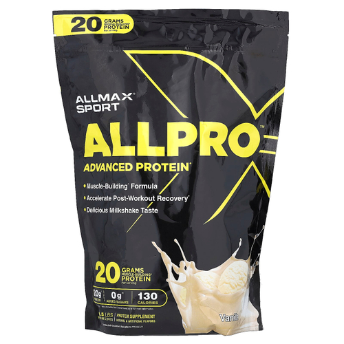ALLMAX, Sport, улучшенный протеин ALLPRO, ваниль, 680 г (1,5 фунта)