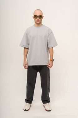 Футболка KUL'TURA Oversize "Basic" Светло-серый