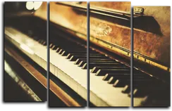 Модульная картина "Старое пианино"