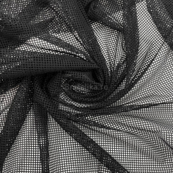 Сетка эластичная черная крупная ячейка