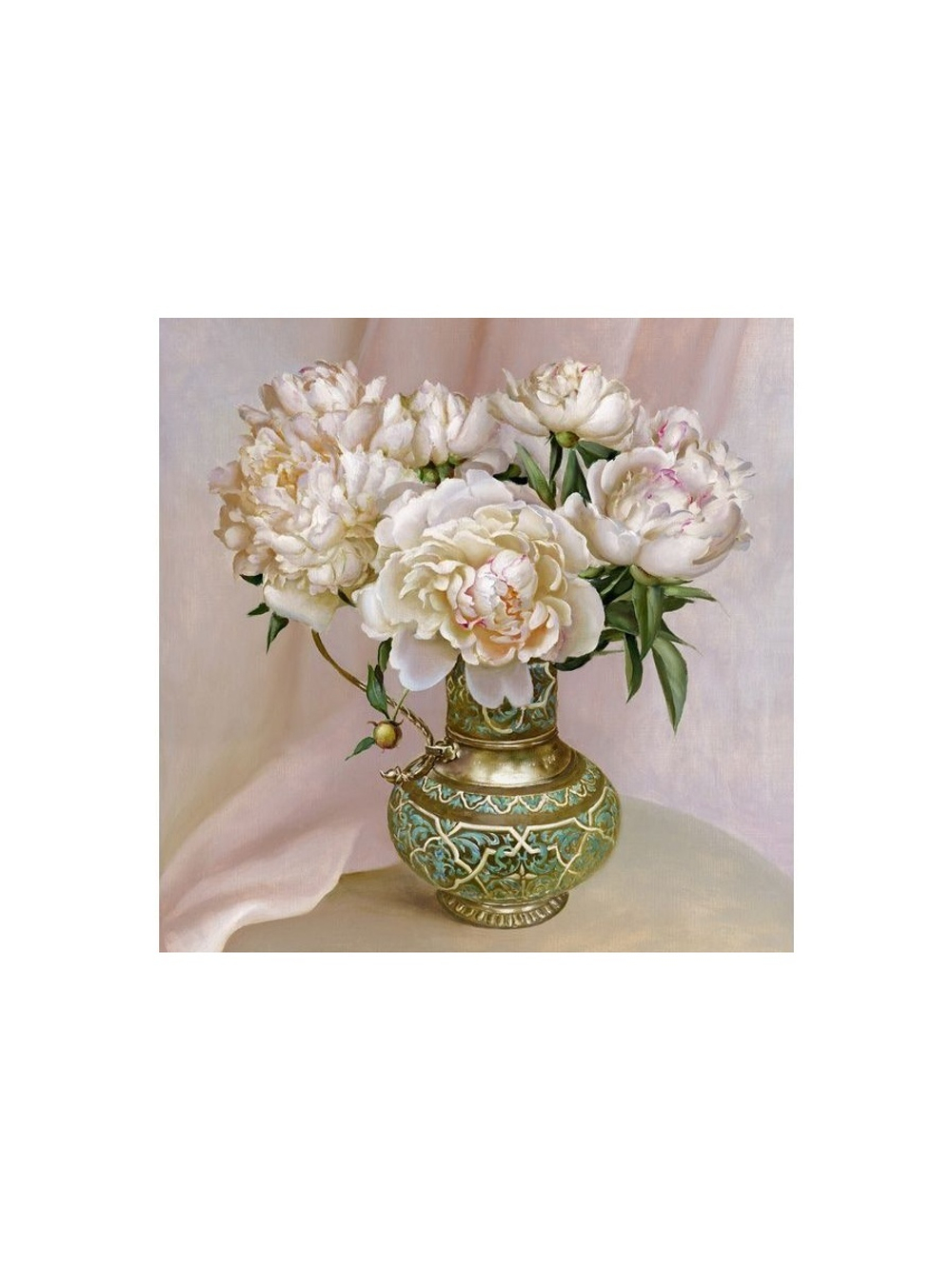 Алмазная мозаика 30х30 БУЗИН. В СЕРЕБРЯННОМ СОСУДЕ (26 цветов)