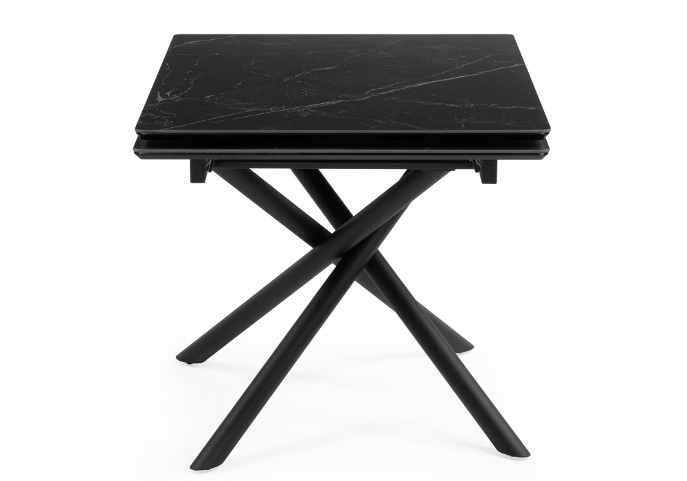 Керамический стол Woodville Мэриан 140(200)х80 shakespeare black, черный