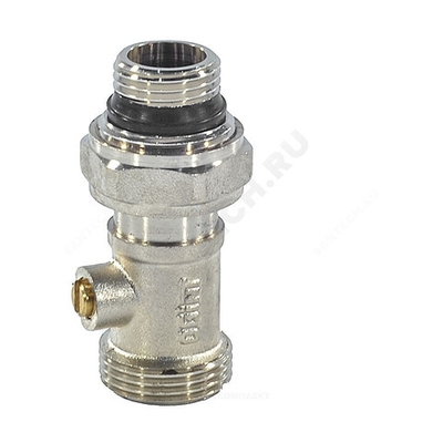 Узел нижнего подключения раздельный Ду 15 Ру10 1/2"x3/4" под евроконус прямой с переходниками Ogint