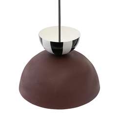 Светильник подвесной anniken, D31х24 см, черный/белый/сливовый