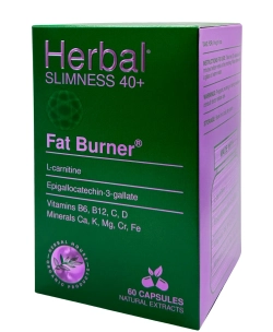 Herbal slimness 40+ жиросжигатель для контроля аппетита в зеленой коробке