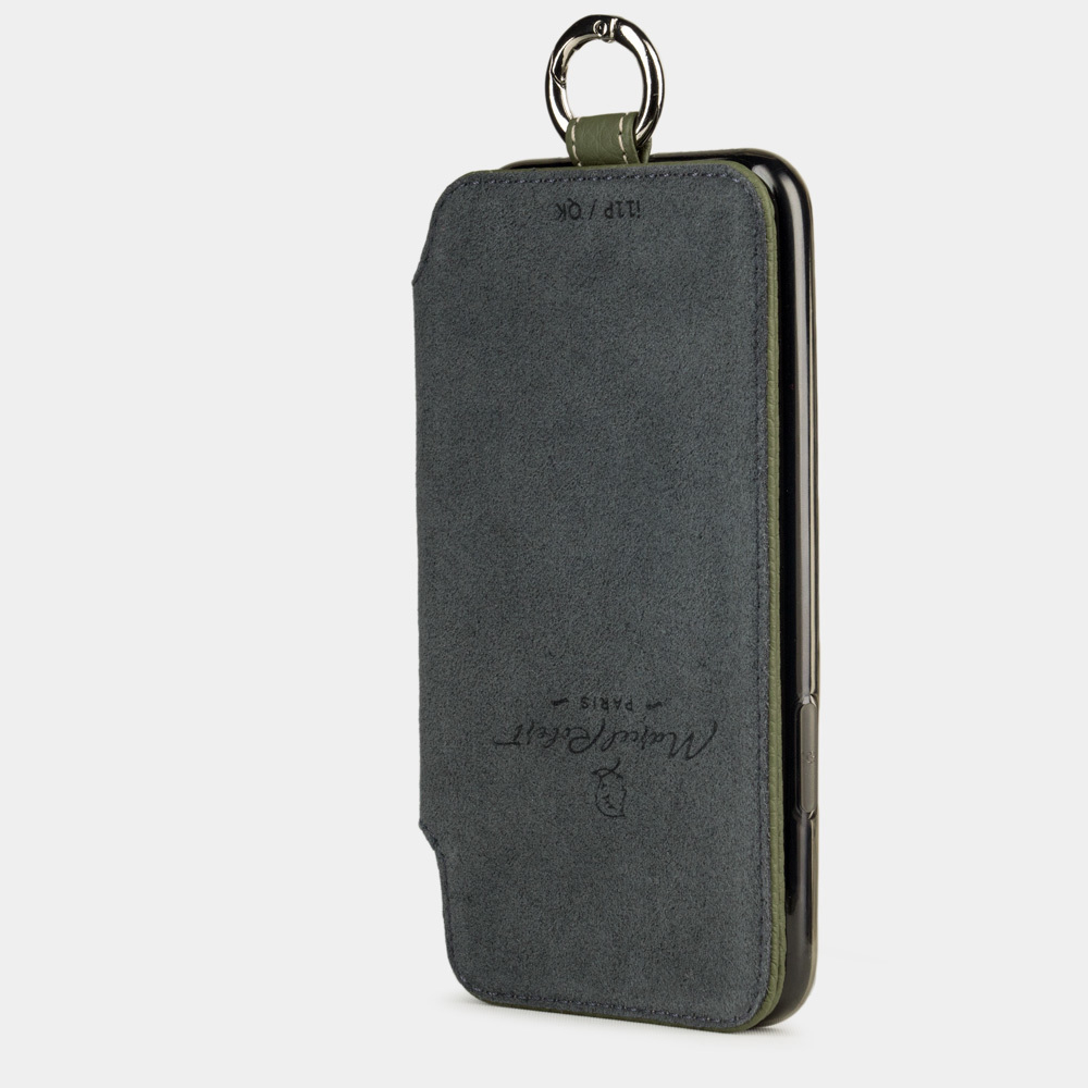 Чехол Marcel для iPhone 11 Pro из натуральной кожи теленка, зеленого цвета