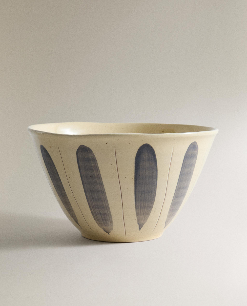Zara Home блюдо сервировочное из фаянса, цвет синий, 27 см