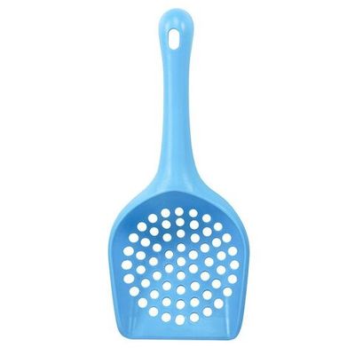 Совок для кошачьего туалета Triol с круглой ячейкой, голубой, 262*112*43мм