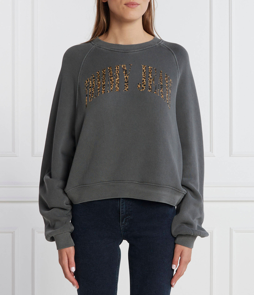 Худи LEO CREW Tommy Jeans - графитовый(DW0DW16409)