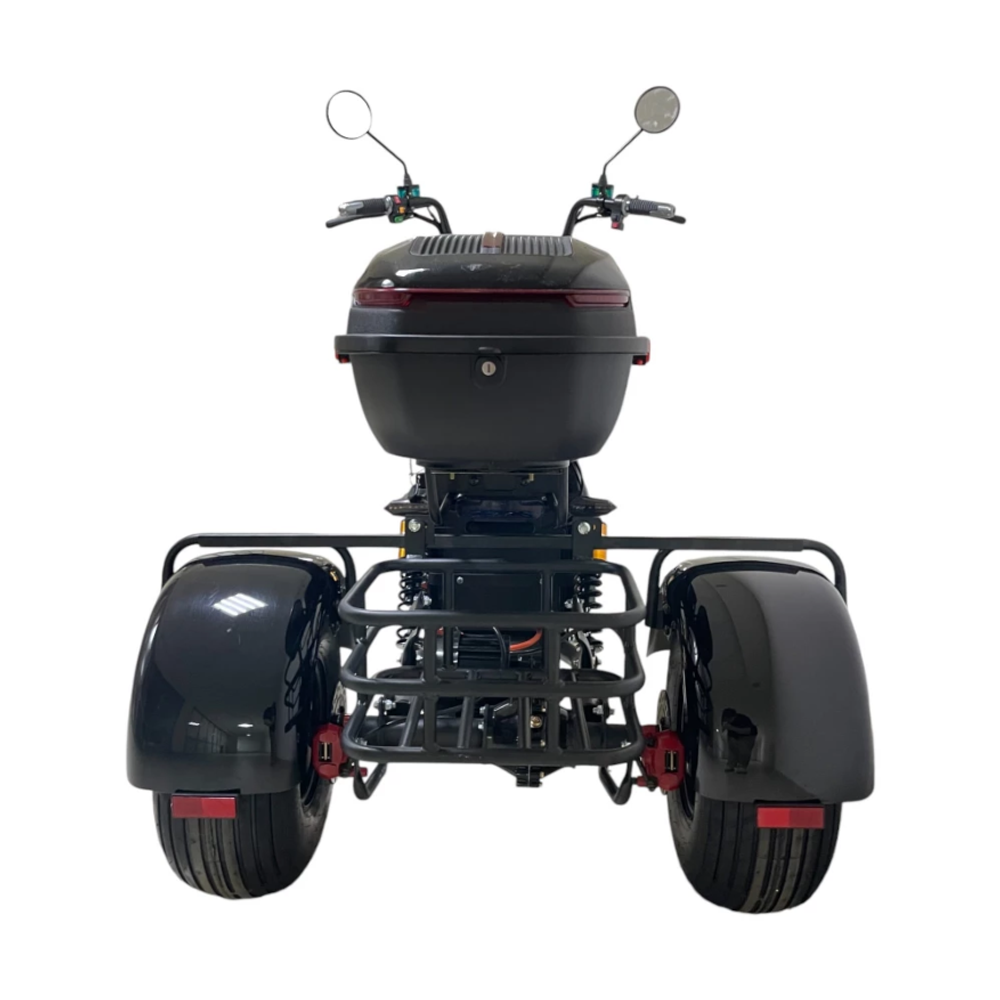 Электроскутер CITYCOCO X7 Pro TRIKE Черный глянец