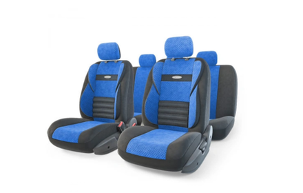 Авточехлы AUTOPROFI COMFORT COM-1105 BK/D.GY черный/синий размер М